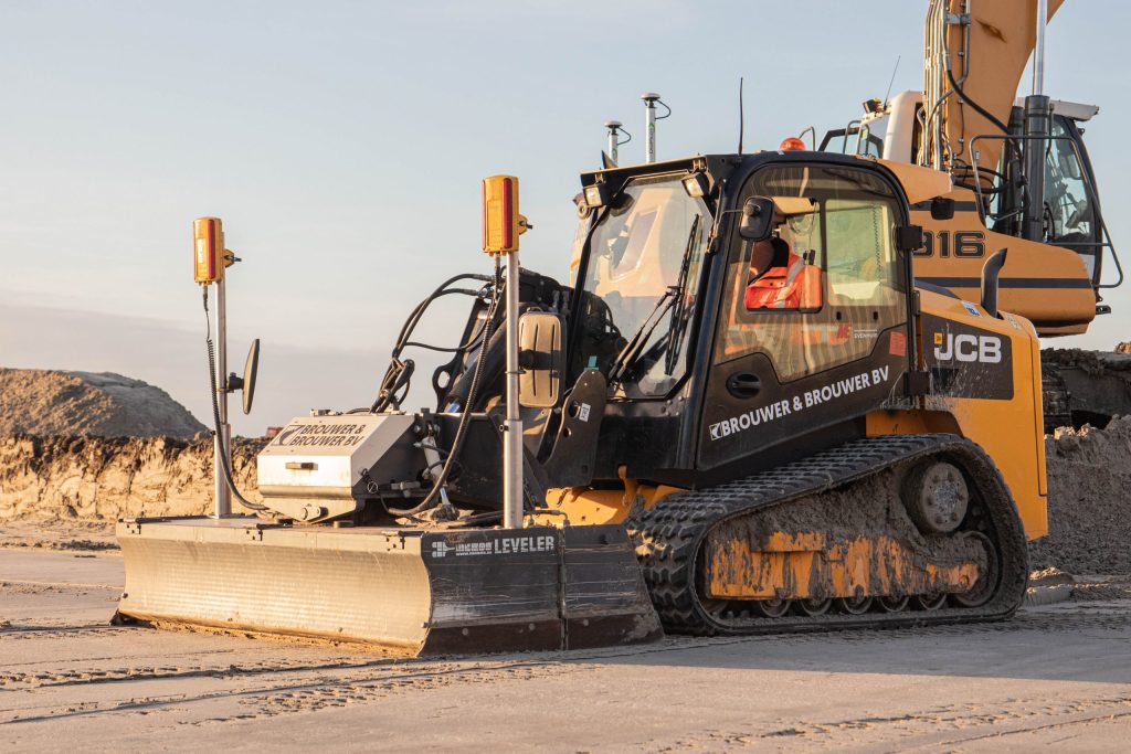 JCB-schranklader met leveler