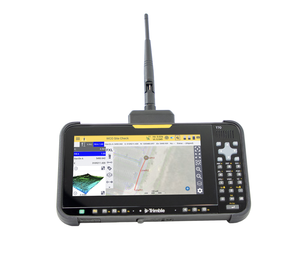 Trimble T70 met Siteworks en radiomodule