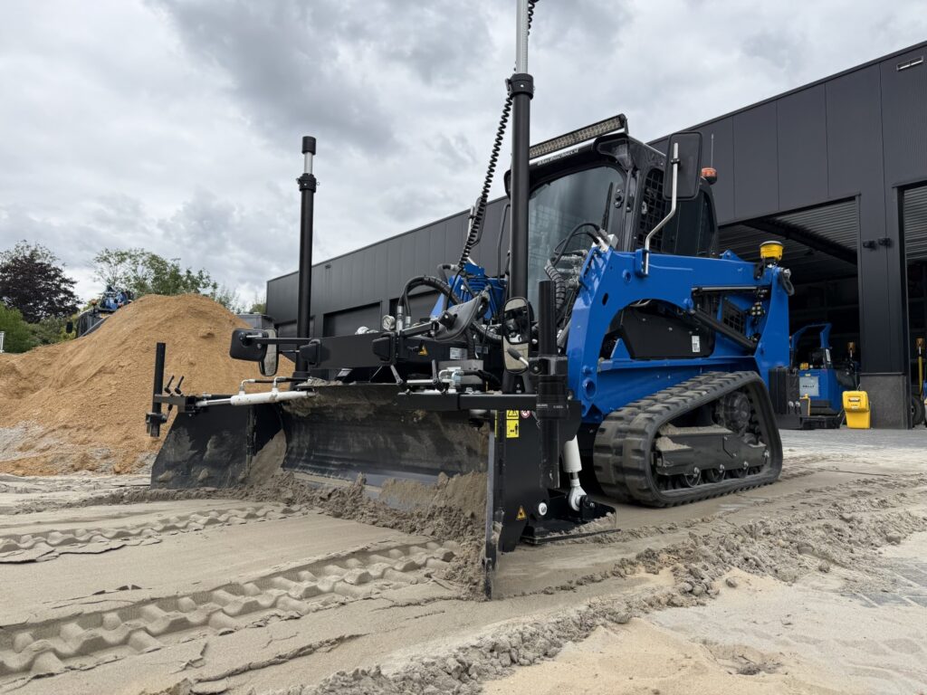 Duwtrek leveler voor Bobcat T450: duwen én trekken met 3D-precisie