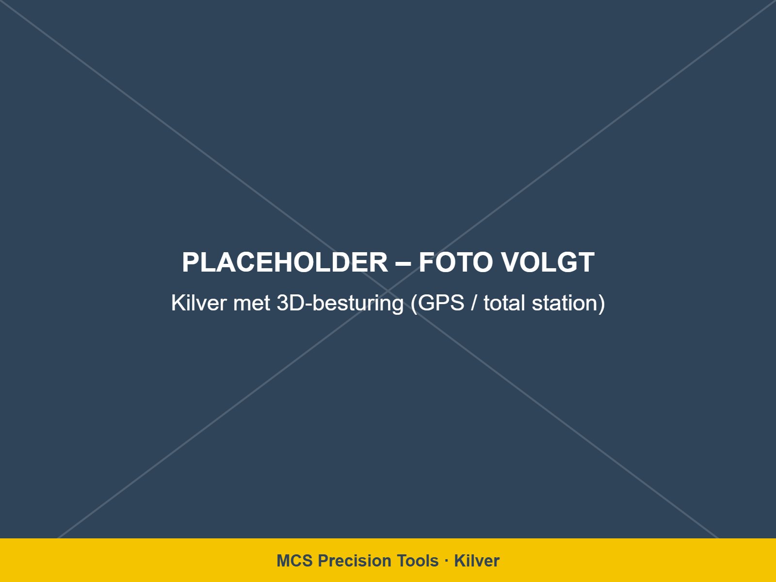 Kilver met 3D-besturing via GPS of total station